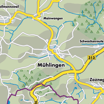 Übersichtsplan Mühlingen