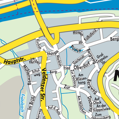 Stadtplan Mülheim an der Mosel