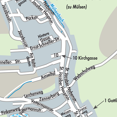 Stadtplan Mülsen St. Jacob