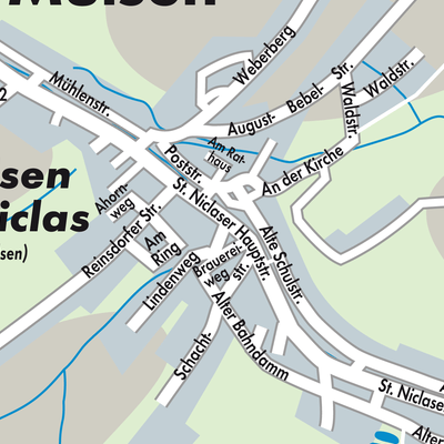 Stadtplan Mülsen St. Niclas