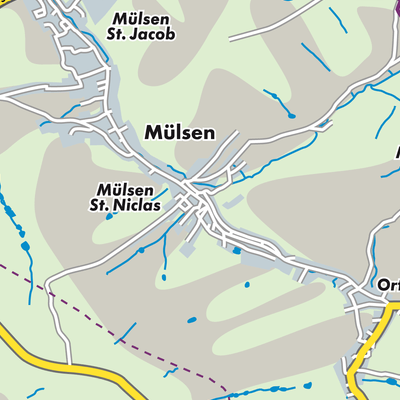Übersichtsplan Mülsen St. Niclas