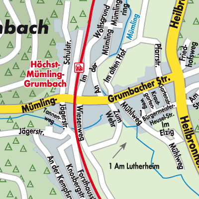 Stadtplan Mümling-Grumbach