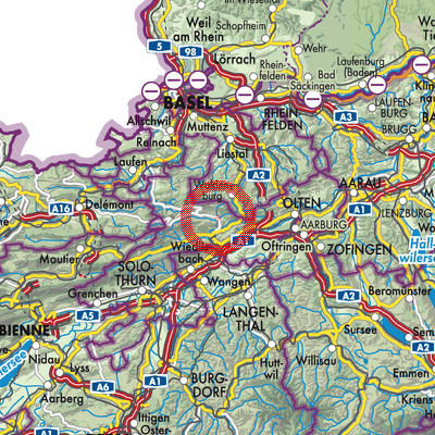 Landkarte Mümliswil-Ramiswil
