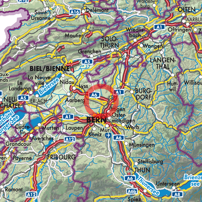 Landkarte Münchenbuchsee