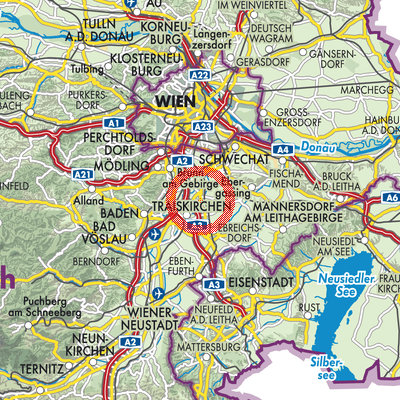 Landkarte Münchendorf