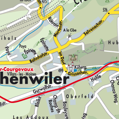 Stadtplan Münchenwiler