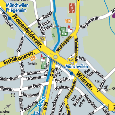 Stadtplan Münchwilen (TG)