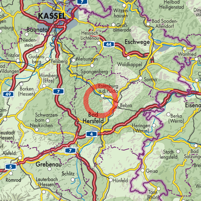 Landkarte Mündershausen