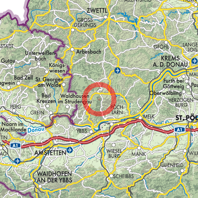 Landkarte Münichreith-Laimbach