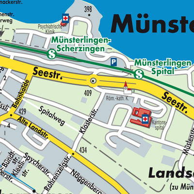 Stadtplan Münsterlingen