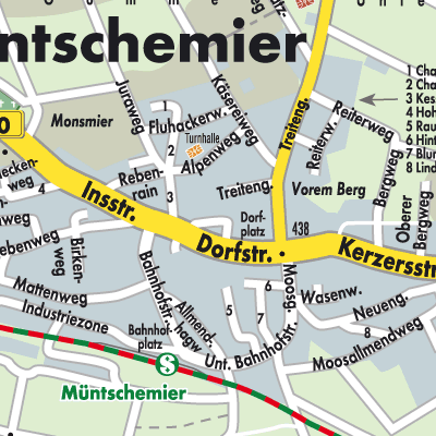 Stadtplan Müntschemier