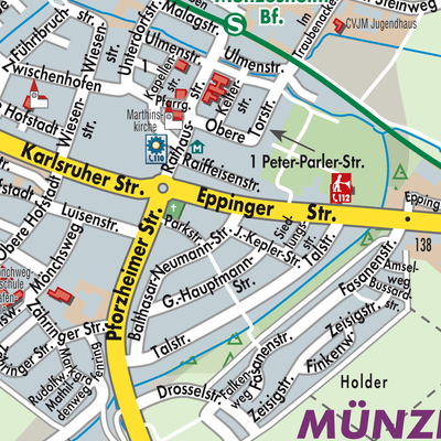 Stadtplan Münzesheim