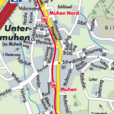 Stadtplan Muhen