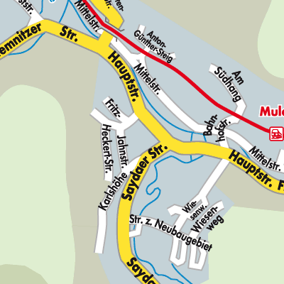 Stadtplan Mulda/Sachsen