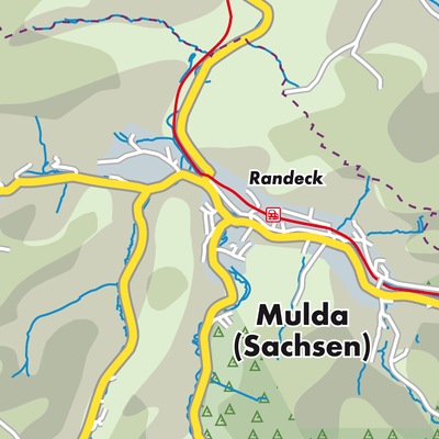 Übersichtsplan Mulda/Sachsen