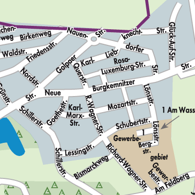 Stadtplan Muldenstein