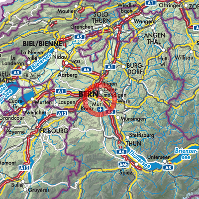 Landkarte Muri bei Bern