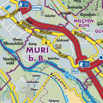 Übersichtsplan Muri bei Bern