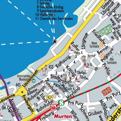 Stadtplan Murten