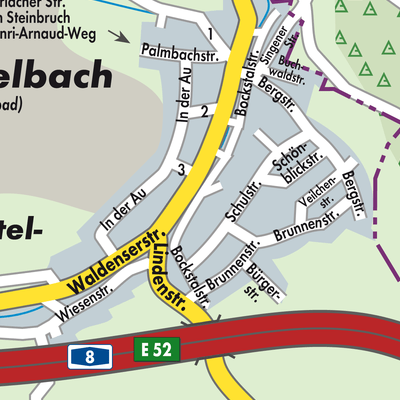 Stadtplan Mutschelbach