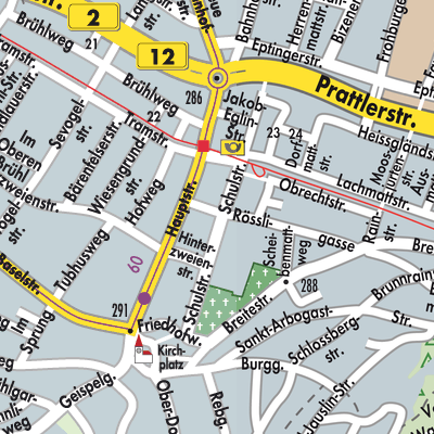 Stadtplan Muttenz