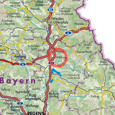 Landkarte Nabburg (VGem)