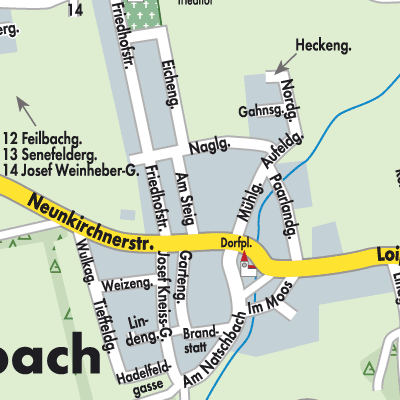 Stadtplan Natschbach-Loipersbach