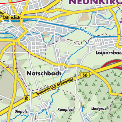 Übersichtsplan Natschbach-Loipersbach
