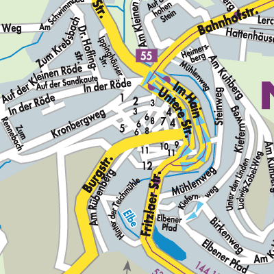 Stadtplan Naumburg