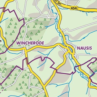 Übersichtsplan Nausis/Wincherode
