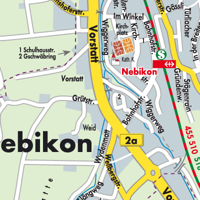 Stadtplan Nebikon