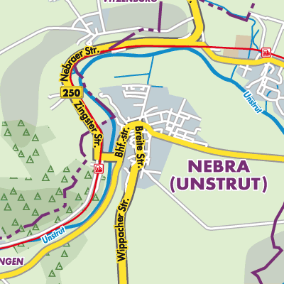 Übersichtsplan Nebra (Unstrut)