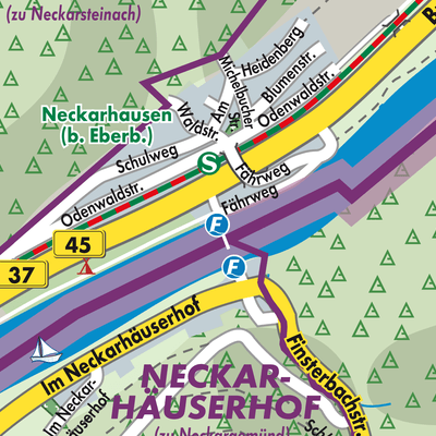 Stadtplan Neckarhausen