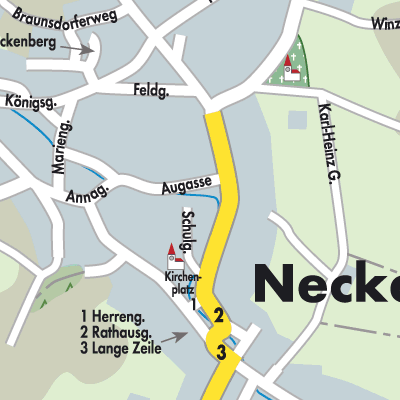 Stadtplan Neckenmarkt