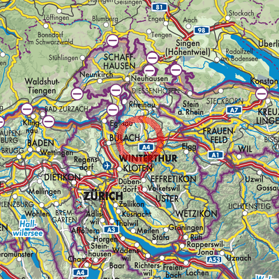 Landkarte Neftenbach