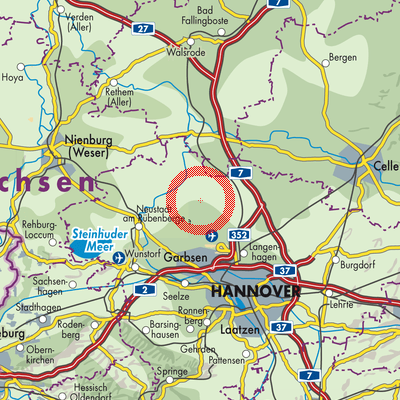 Landkarte Negenborn