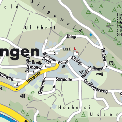 Stadtplan Nenzlingen