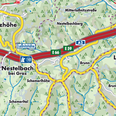 Übersichtsplan Nestelbach bei Graz