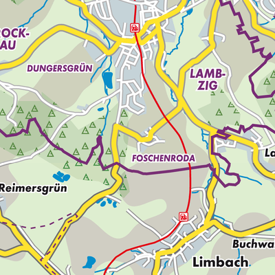 Übersichtsplan Netzschkau-Limbach