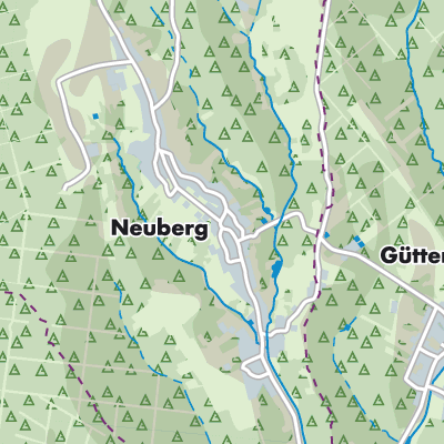 Übersichtsplan Neuberg im Burgenland/Nova Gora
