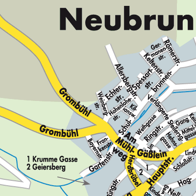 Stadtplan Neubrunn