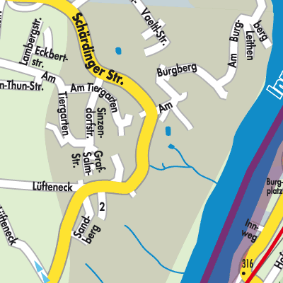 Stadtplan Neuburg am Inn