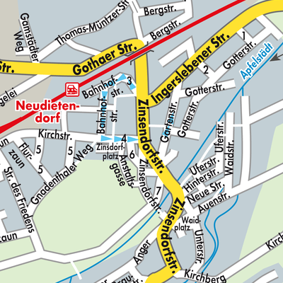 Stadtplan Neudietendorf