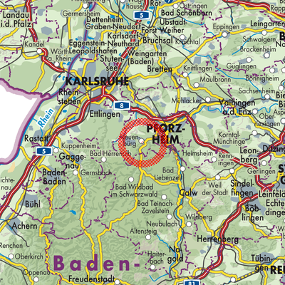 Landkarte Neuenbürg