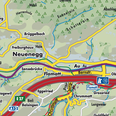 Übersichtsplan Neuenegg