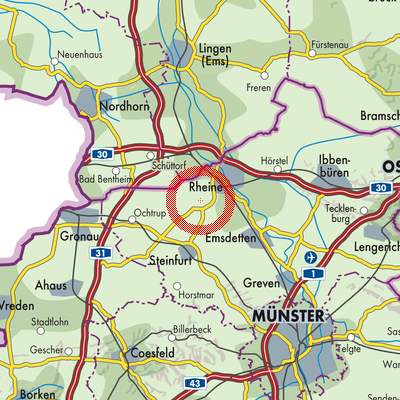 Landkarte Neuenkirchen