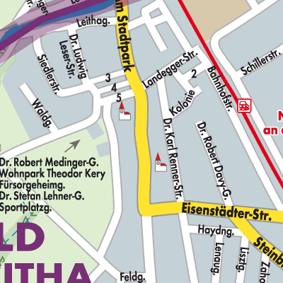 Stadtplan Neufeld an der Leitha