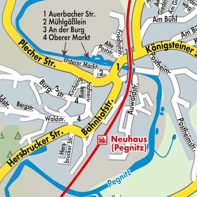 Stadtplan Neuhaus a.d.Pegnitz