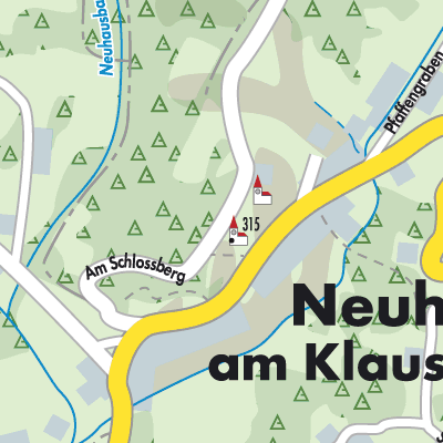 Stadtplan Neuhaus am Klausenbach