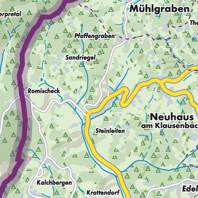 Übersichtsplan Neuhaus am Klausenbach